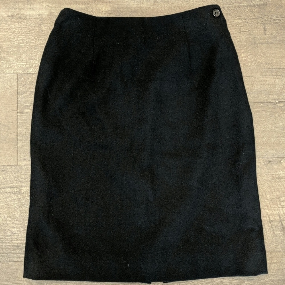 Jones New York Petite Black Wool Skirt
